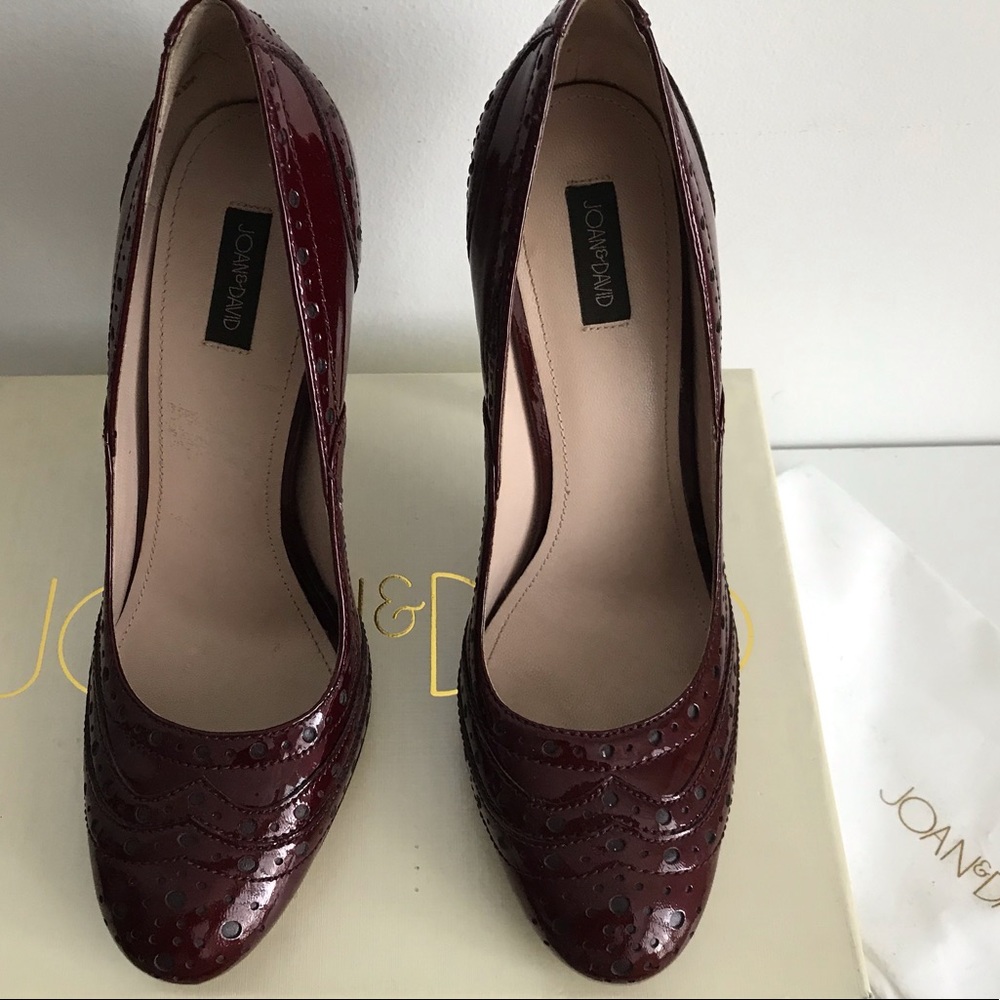 Joan and David 8.5 Red Patent Leather Pumps